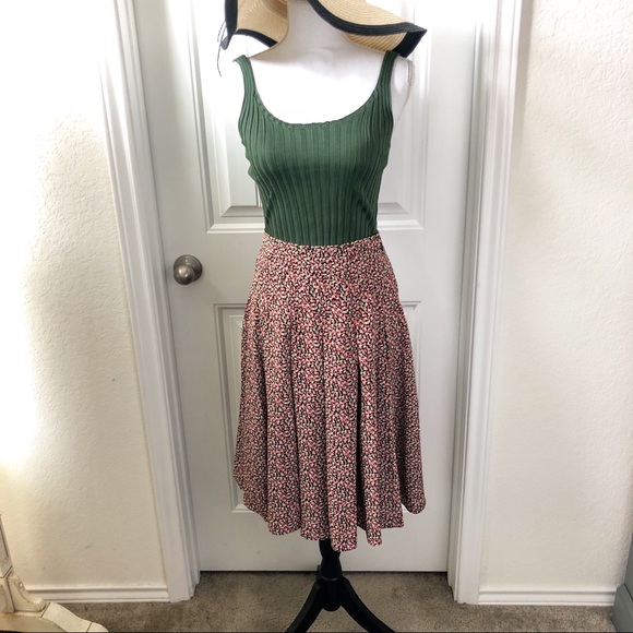Talbots silk midi skirt (petite size 2) - Picture 1 of 7